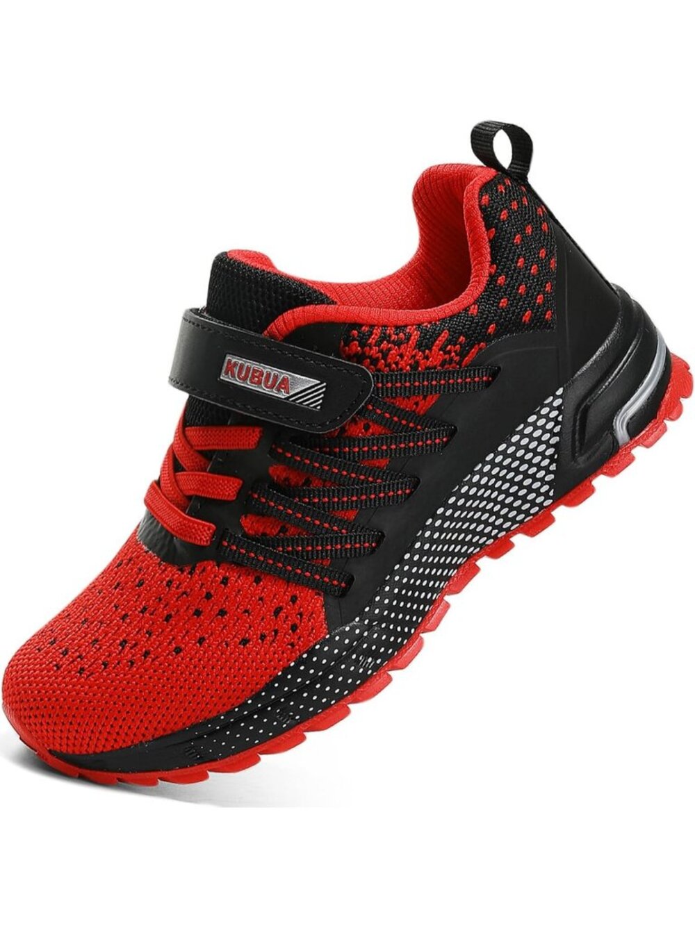 Kids Boys Girls Black Red Breathable Non Slip Tennis Running Sneakers Shoes